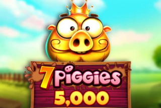 Permainan kartu gosok 7 Piggies dengan tema babi