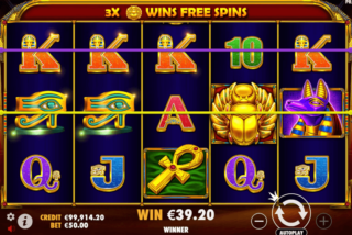 Kemenangan dasar dalam mesin slot Ancient Egypt Classic