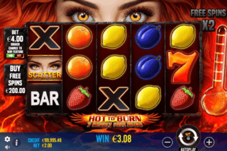 Kemenangan dasar di mesin slot Hot to Burn 7 Deadly Free Spins