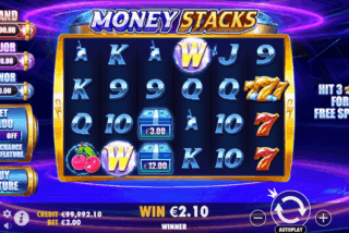 Kemenangan di permainan dasar slot Money Stacks