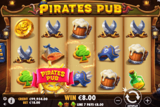 Kemenangan dalam permainan dasar slot Pirates Pub