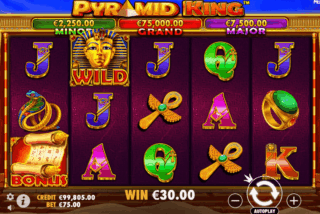 Kemenangan dalam permainan dasar slot Pyramid King