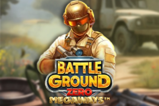 Tampilan permainan slot Battle Ground Zero Megaways dari Pragmatic Play