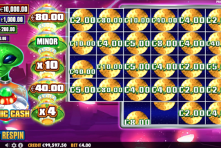 Kemenangan besar di mesin slot Cosmic Cash