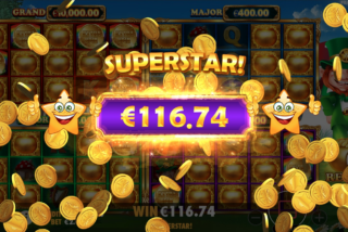 Kemenangan besar di slot Gold Party