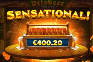 Kemenangan besar di mesin slot Octobeer Fortunes