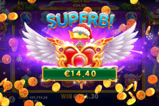 Kemenangan besar dalam slot Starlight Christmas