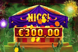 Kemenangan besar di slot Zombie Carnival