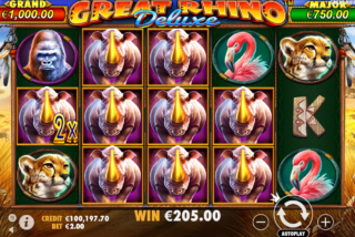 Kemenangan besar dengan simbol pembayaran tertinggi dalam fitur respin 7