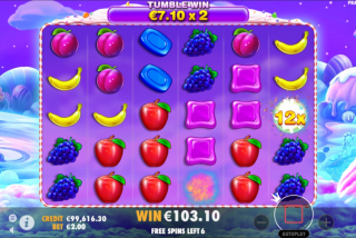 Simbol bom menambah multiplier acak pada kemenangan setelah kaskade berakhir