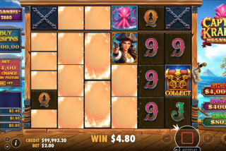 Captain Kraken Megaways menggunakan sistem Cascade (Fitur Tumble)