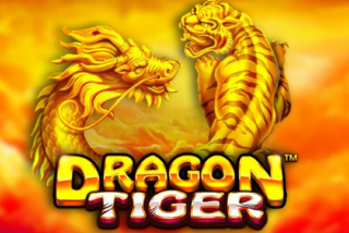 Gambar slot Dragon Tiger dengan simbol naga dan harimau