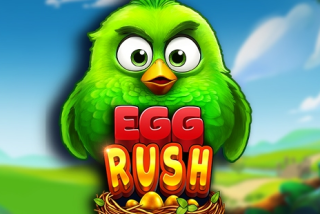 Permainan slot Egg Rush dengan tema telur