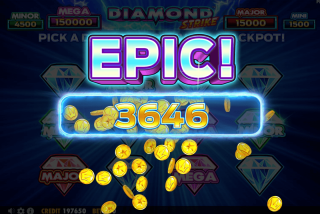 Kemenangan besar di permainan slot Diamond Strike