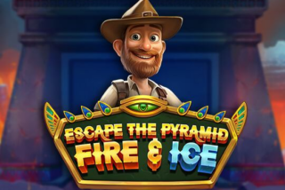Permainan slot Escape the Pyramid – Fire & Ice dengan tema piramida dan elemen api dan es