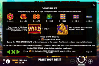 Penjelasan aturan permainan dalam slot Treasure Horse