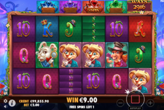 Fitur Free Spins di slot The Red Queen