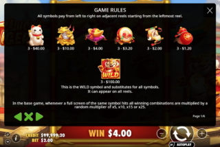 Tabel pembayaran lengkap slot Lucky Tiger