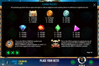 Tabel pembayaran lengkap untuk mesin slot Star Pirates Code