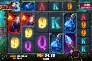 Tabel pembayaran lengkap mesin slot Power of Merlin Megaways