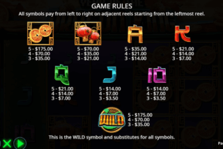 Tabel pembayaran lengkap dari mesin slot Tahun Naga Raja