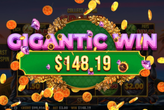 Kemenangan besar di slot Volcano Goddess dengan fitur bonus