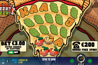 Simbol uang tertinggi berupa golden pepper di slot Pizza Pizza Pizza