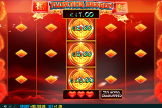 Fitur bonus Hold and Spin dalam slot Floating Dragon Hold and Spin
