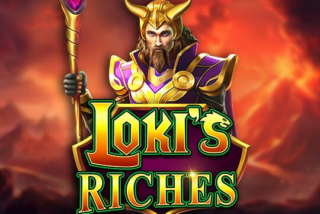 Tampilan utama dari slot Loki's Riches
