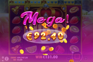 Mega win in the free spins bonus
