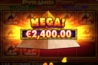 Kemenangan besar dalam slot Pyramid King