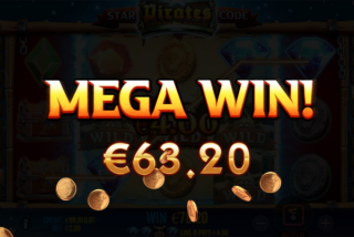 Mega win di mesin slot Star Pirates Code
