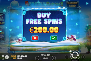 Opsi untuk membeli fitur bonus langsung di slot