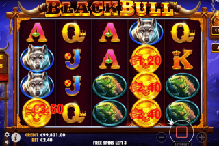 Mengumpulkan simbol uang untuk mendapatkan putaran gratis tambahan di fitur progesif Free Spins