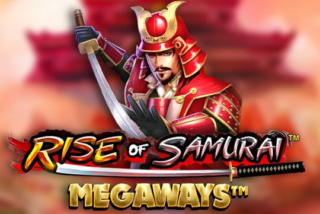 Tampilan slot Rise of Samurai Megaways