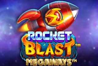 Tampilan slot Rocket Blast Megaways dengan tema luar angkasa