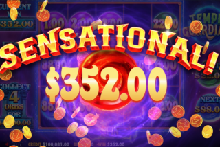 Kemenangan besar di fitur Respin Temple Guardians