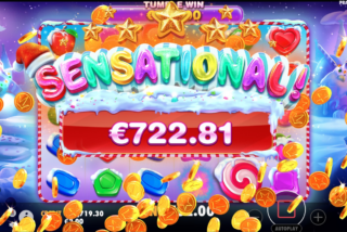 Kemenangan besar di mesin slot Sweet Bonanza Xmas