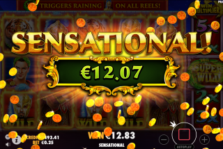 Kemenangan besar berkat Multiplier Super Wilds di Wild Gladiators