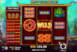 Kemenangan sederhana di mesin slot Treasure Horse