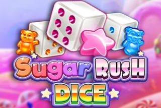 Tampilan permainan Sugar Rush Dice dengan tema permen