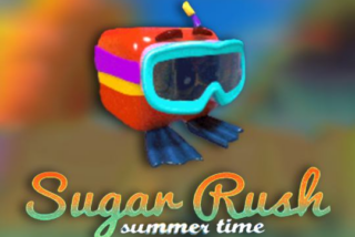 Permainan slot Sugar Rush Summer Time dengan tema musim panas