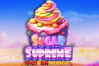 Visual slot Sugar Supreme Powernudge dengan tema permen