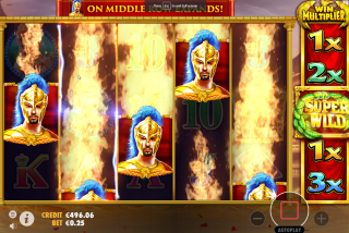 Fitur Super Wilds memicu respin dengan Wild tambahan di semua gulungan