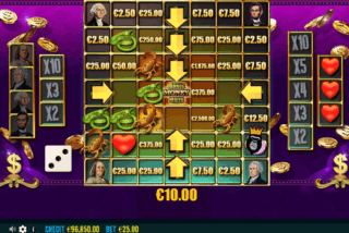 Fitur Bonus dimainkan pada set gulungan 7x7 khusus