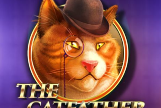 Gambar slot The Catfather dengan tema mafia kucing