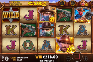 Simbol Renegade mengumpulkan pengganda dari semua simbol Cowboy