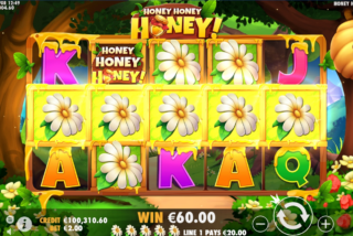 Kemenangan besar tiga kali di slot Honey Honey Honey