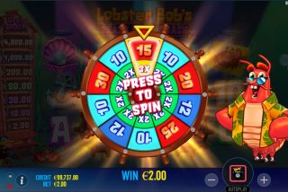 Roda acak untuk putaran bonus Free Spins di slot
