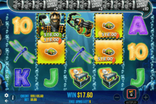 Simbol Wild mengumpulkan simbol Uang selama fitur Free Spins